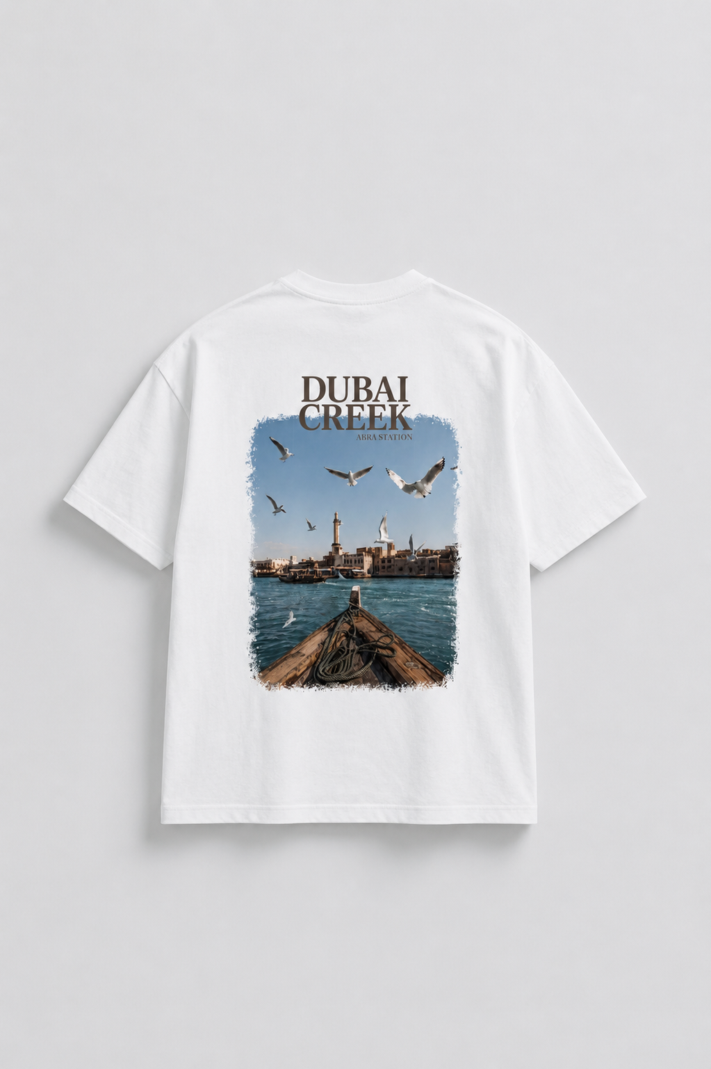 Oversize T-shirt white Dubai Creek