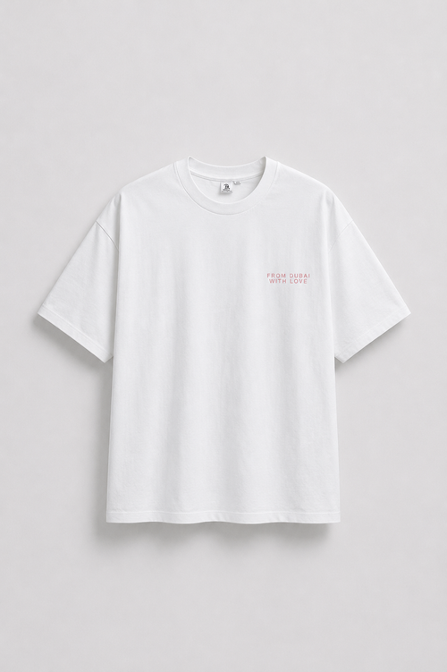Oversize T-shirt white "Burj Khalifa"